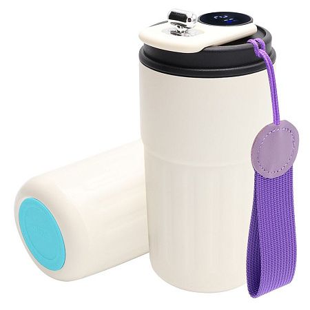 Термокружка Ashly To Go, белая/фиолетовая/бирюзовая