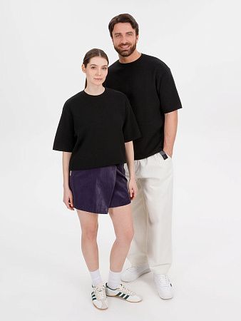 Джемпер с коротким рукавом Siluetti Volumica, черный, размер XS/S