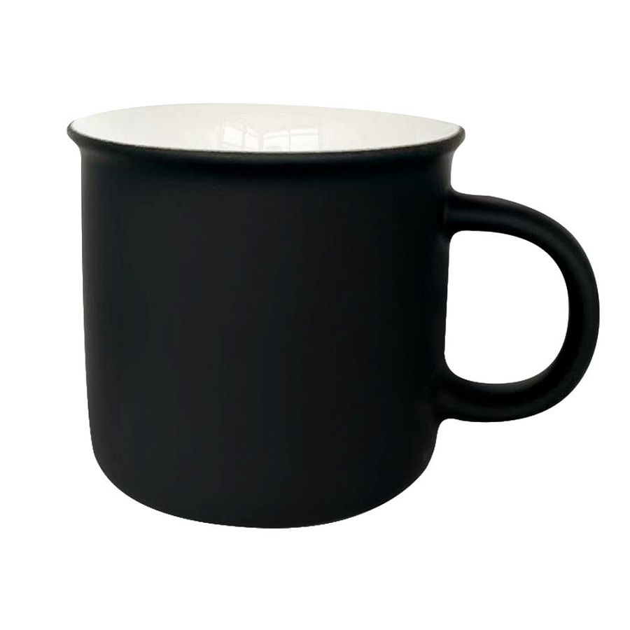 Кружка Camping, софт тач, черный