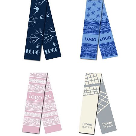 Шарф на заказ Tricksy Classic Fint, M, полушерсть