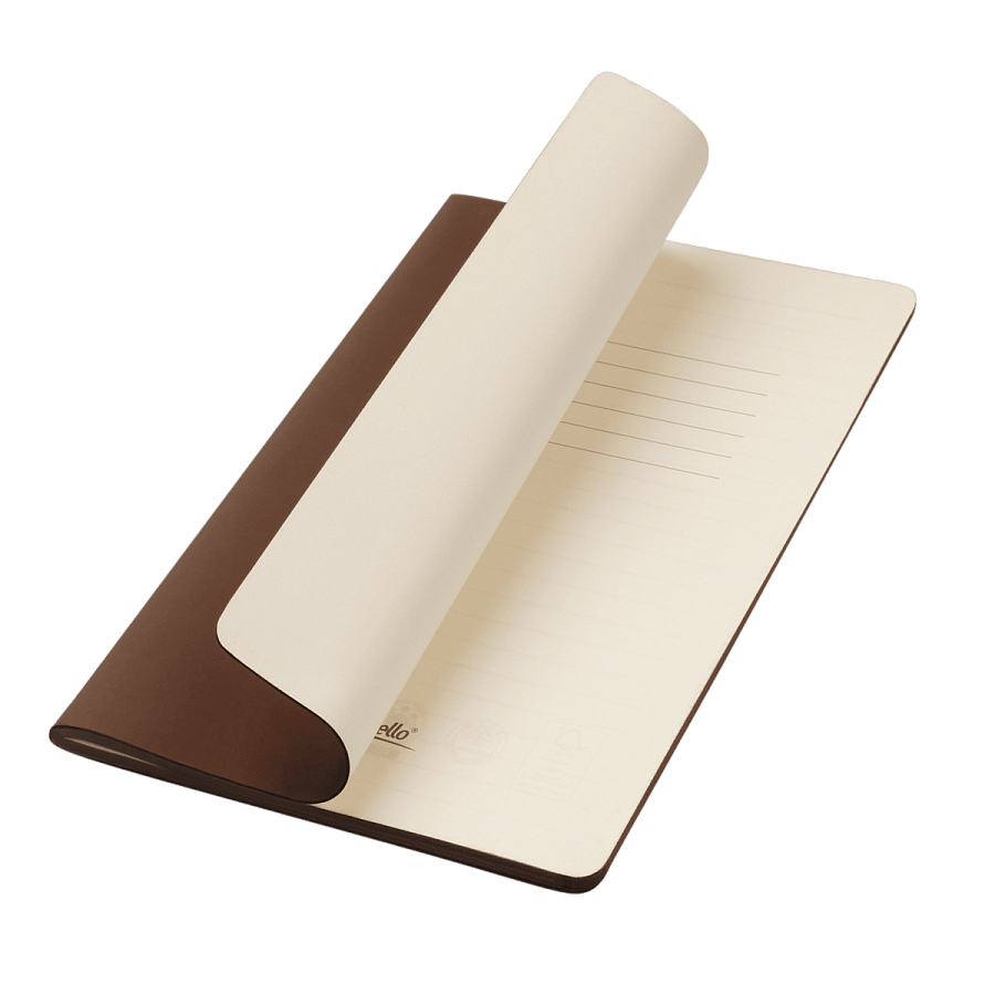 Блокнот Alpha slim, коричневый