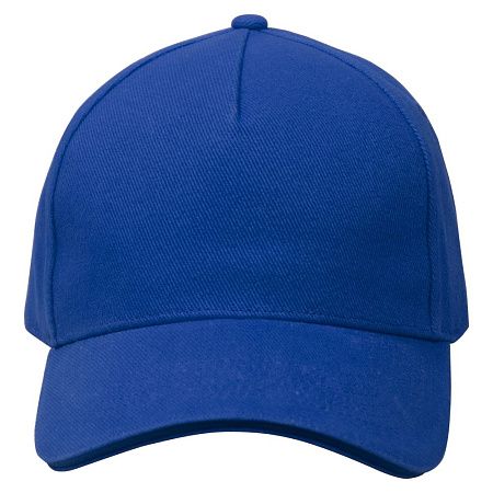 Кепка 5-панельная Greenwich 350, c синим сендвичем, синяя