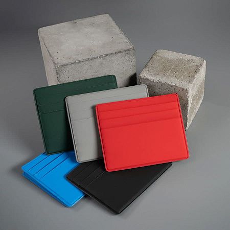 Чехол Simply для 6 карт с отделением для денег, голубой, PU 