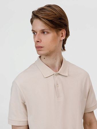 Рубашка поло унисекс Pacific, бежевая (льняная), размер XL