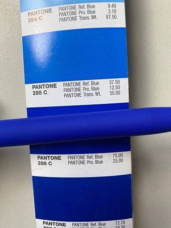 Ручка шариковая, пластиковая, софт тач, синяя/синяя, Zorro