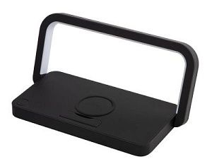 Беспроводная зарядка с лампой и подставкой «Robo», 10 Вт, цвет: черный