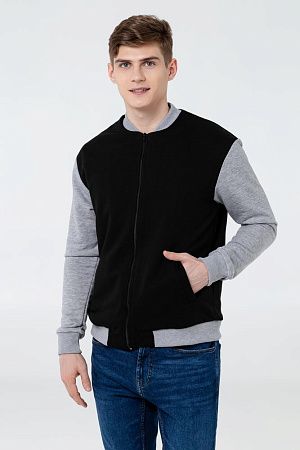 Бомбер College, черный, размер XS