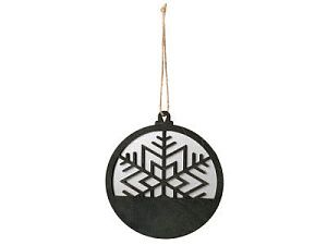 Подвеска деревянная «Noirflake»