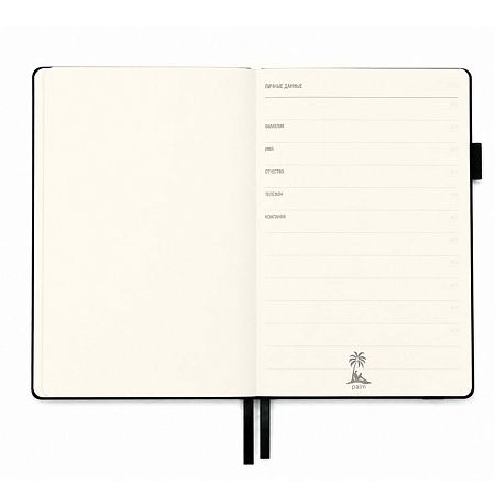 Ежедневник A5 недатированный La Squadra в мягком переплёте, черный