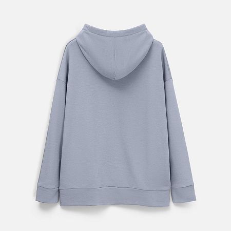 Худи унисекс H2, серое, размер XS/S