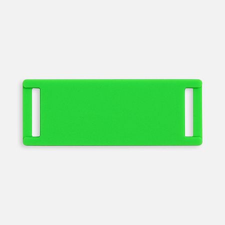 Лейбл из ПВХ Kova, зеленый неон