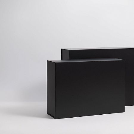 Подарочная коробка-трансформер средняя, черная
