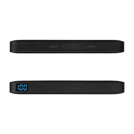 Внешний аккумулятор с цветной подсветкой Анкор Макс Плюс PD (Ancor PD Max Plus) 10000 mAh, черный