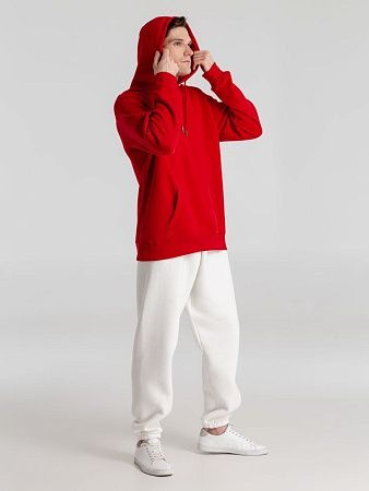 Толстовка с капюшоном унисекс King, красная, размер 3XL