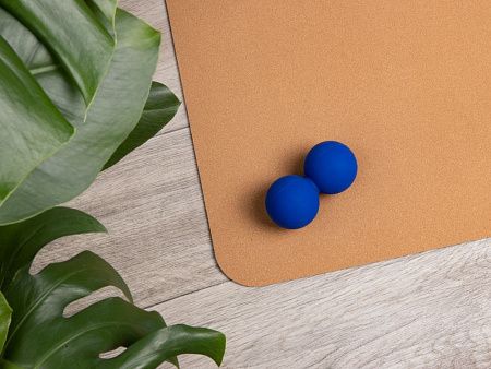 Массажный мяч двойной для МФР Relaxify, синий