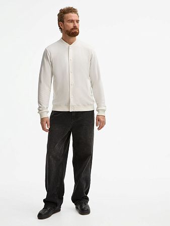 Бомбер унисекс Nuppu, молочно-белый, размер XL