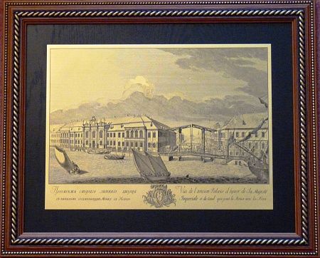 Гравюра "Старый Зимний дворец 1"