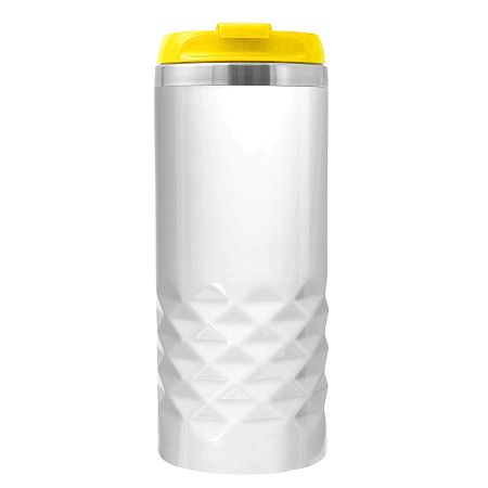 Термокружка NEXT WHITE 350мл. Белая с желтой крышкой 6042.04