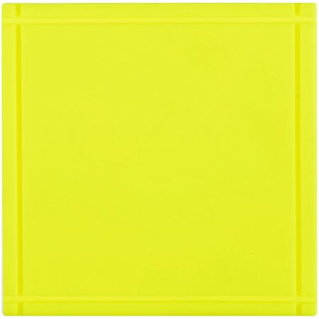 Лейбл из ПВХ Dzeta, L, желтый неон