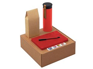 Набор «Draftea» с блокнотом, ручкой, термосом и чаем