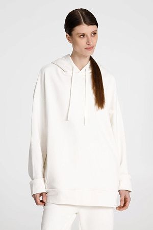 Худи унисекс H2, молочно-белое, размер M/L