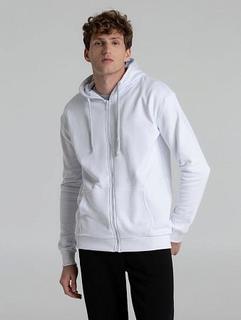 Толстовка на молнии с капюшоном Siverga Heavy 2.0, белая, размер 3XL