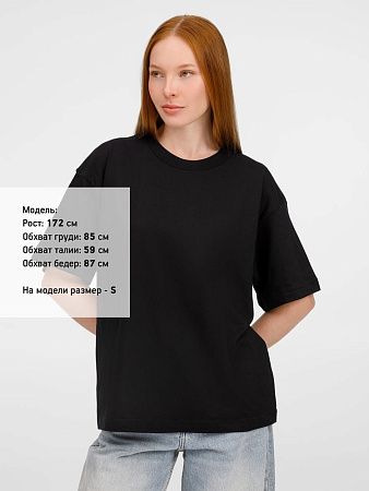 Футболка оверсайз унисекс Legacy, черная, размер M