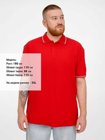 Рубашка поло Virma Stripes, красная, размер 3XL