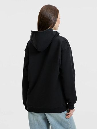 Худи унисекс оверсайз Songo, черное, размер XS/S
