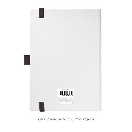 Ежедневник Арктик (Arctic) недатированный, белый/черный