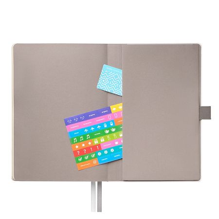 Ежедневник Арктик (Arctic) недатированный, белый/темно-серый