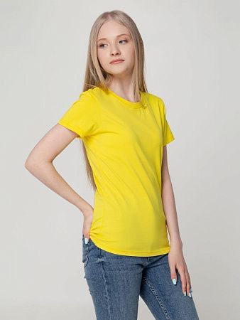 Футболка женская T-bolka Lady, желтая, размер M