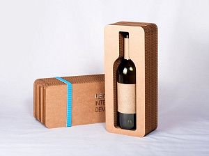 Подарочная многослойная  коробка со съемной крышкой, для вина,