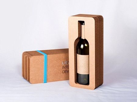 Подарочная многослойная  коробка со съемной крышкой, для вина,