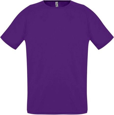 Футболка унисекс Sporty 140 темно-фиолетовая, размер S