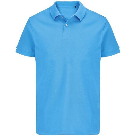 Рубашка поло унисекс Pacific, ярко-бирюзовая, размер S