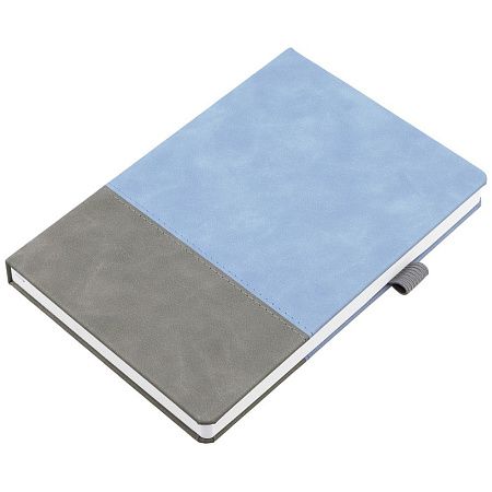 Ежедневник Horizon, недатированный, серый с голубым
