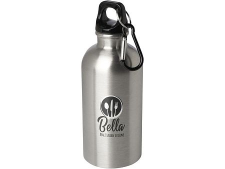 Одностенная бутылка для воды с карабином «Oregon», 400 мл