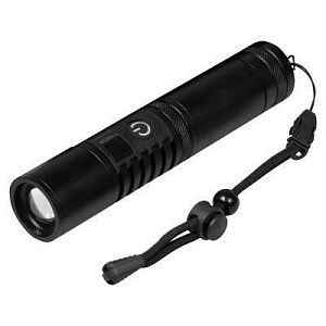 Фонарь Tools Mechelen, алюминиевый, аккумуляторный, с электронным дисплеем, с зарядкой type-c, черный