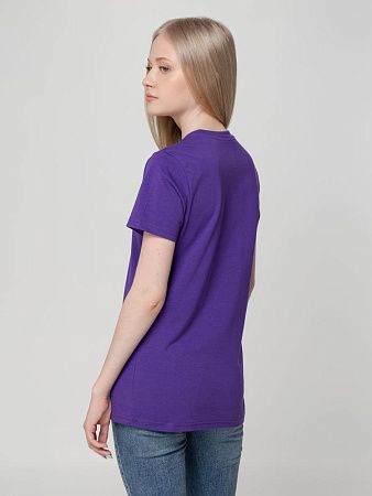 Футболка женская T-bolka Lady, фиолетовая, размер 3XL