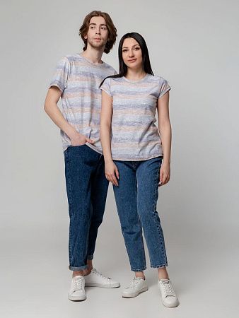 Футболка мужская Rayet двусторонняя, оранжевая с фиолетовым, размер L