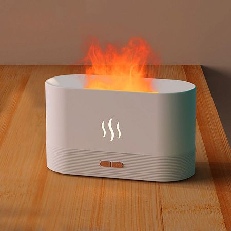 Светодиодный USB увлажнитель-ароматизатор Flame RGB, белый