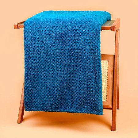 Плед WAFFLE, светло-синий