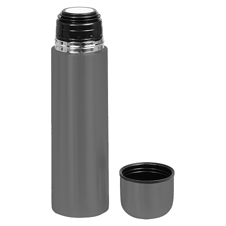 Термос вакуумный стальной Optimus  двухстеночный 500 мл, темно-серый