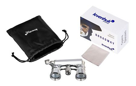 Театральный бинокль-лорнет Broadway 325E, серебристый