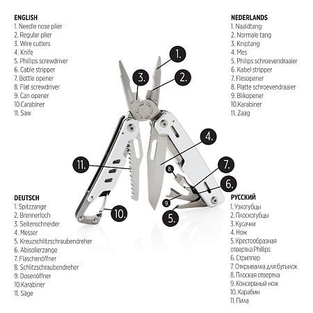 Мультитул с карабином