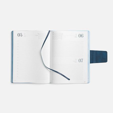 Ежедневник Grande Strap на заказ, датированный, голубой