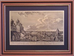 Гравюра "Панорама Москвы (П)"