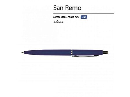 Ручка металлическая шариковая «San Remo», софт тач