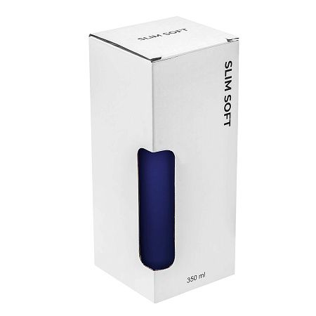 Термокружка SLIM SOFT COLOR 350мл. Темно-синяя с темно-синей крышкой 6030.14